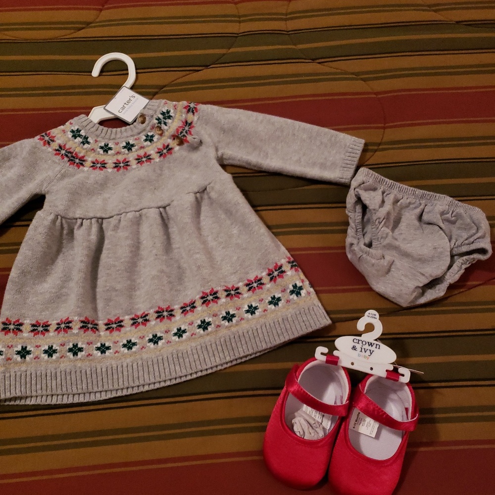 Carter's Sweater Dress w/ Shoes